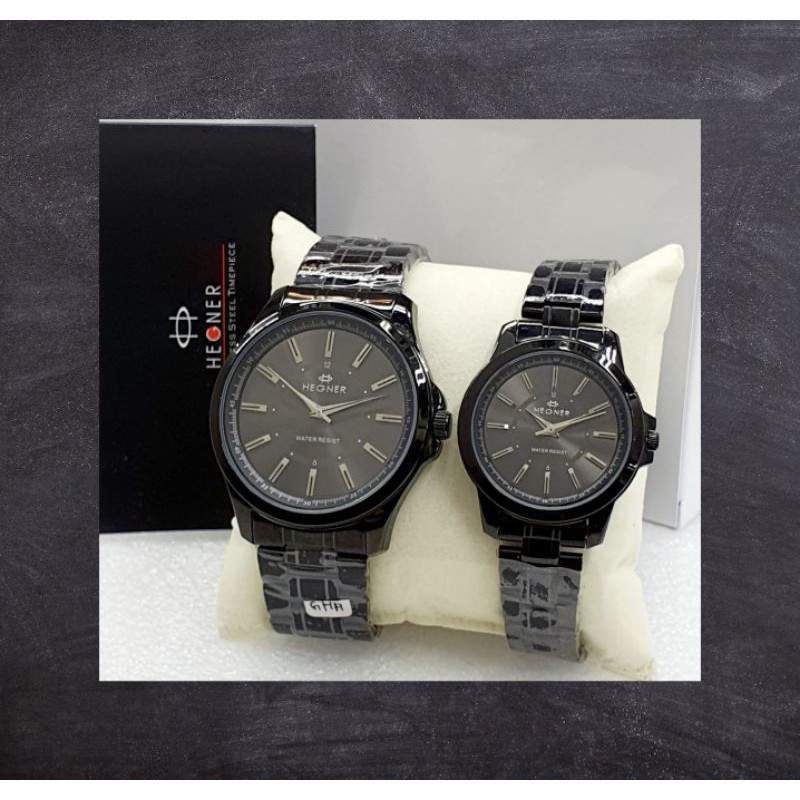 JAM TANGAN COUPLE PRIA/WANITA HEGNER 1250 100% ORIGINAL