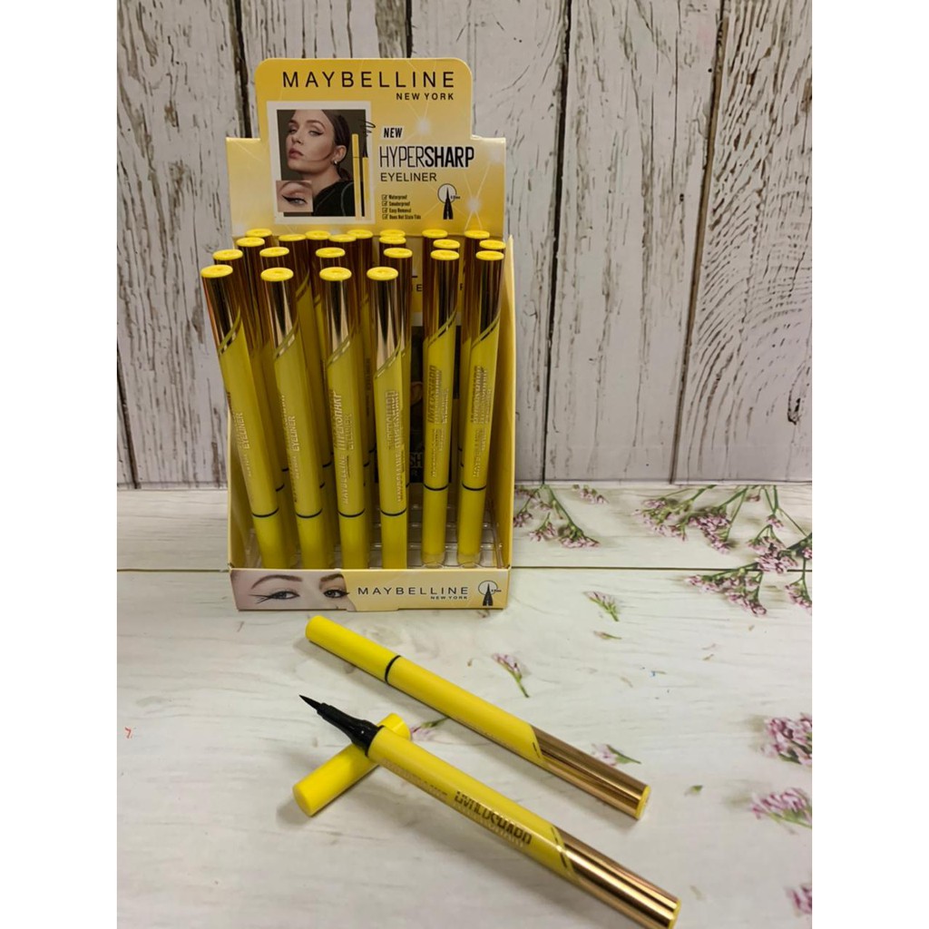 ECER -EYELINER  NEW HYPERSHARP MAYBELLINER EYELINER CASING KUNING