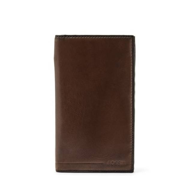 DOMPET COWOK FOSSIL ALLEN SLIM EXECUTIVE DARK BROWN ORI