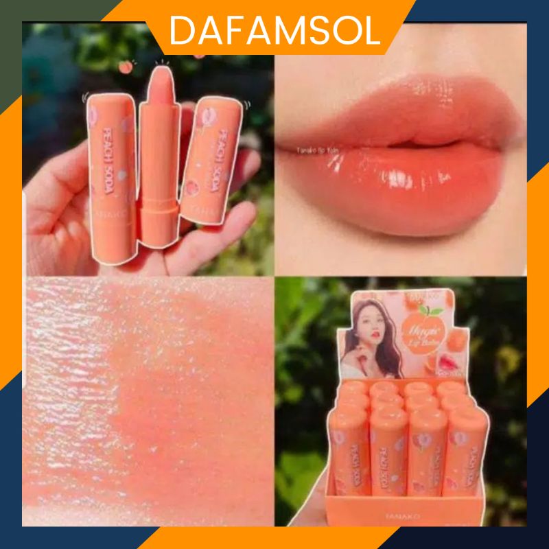 

⏸️ DAFAMSOL ⏸️ Tanako Peach Soda Lipbalm Thailand Bangkok