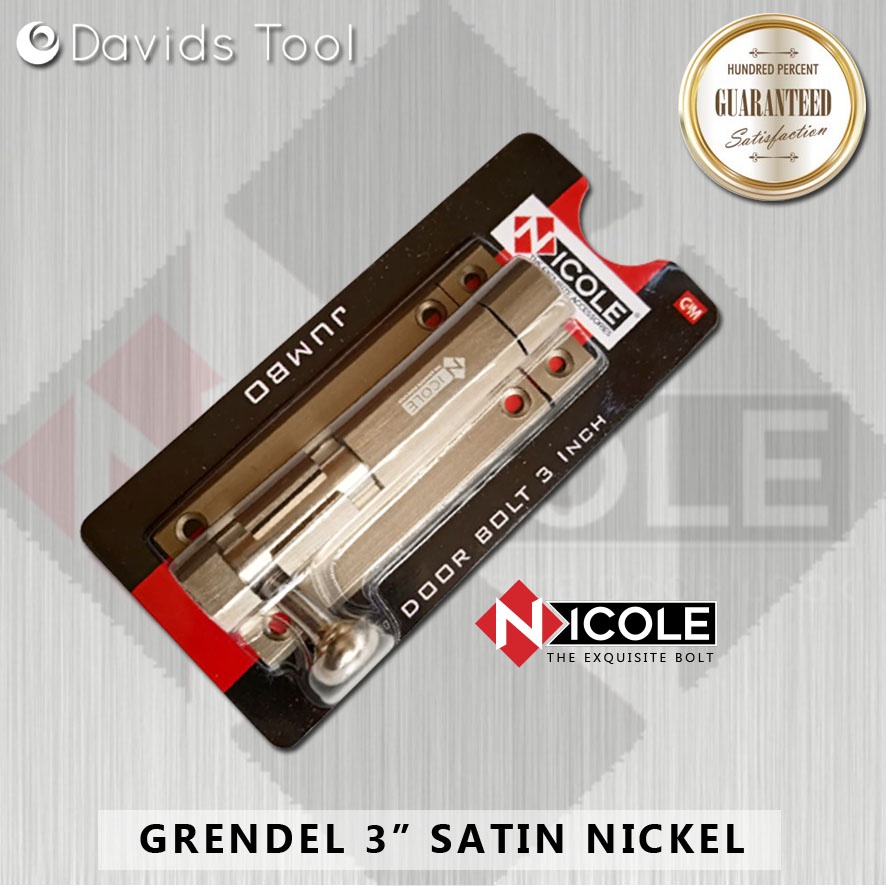 Grendel Pintu Gerendel Jendela Aluminium Alumunium Almunium 2 3 inch Nicole Sn