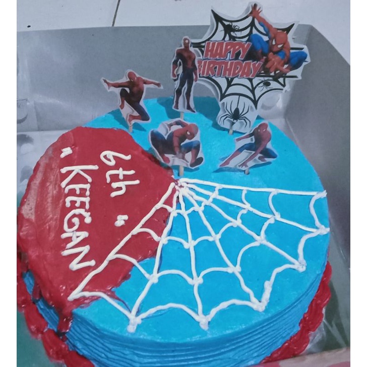 

Bolu ultah karakter Spiderman