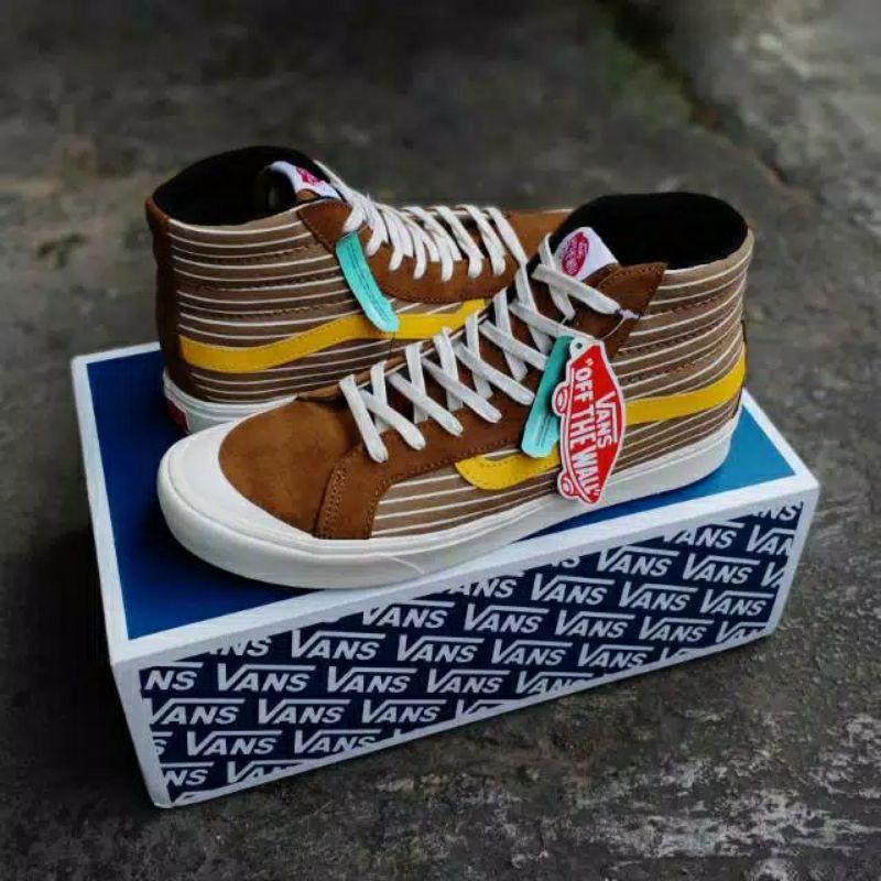 Vans comfycush sk8-hi style 138 lx breen old gold