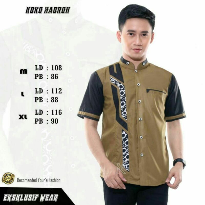BAJU KOKO LENGAN PENDEK/KOKO NU/KOKO HADROH