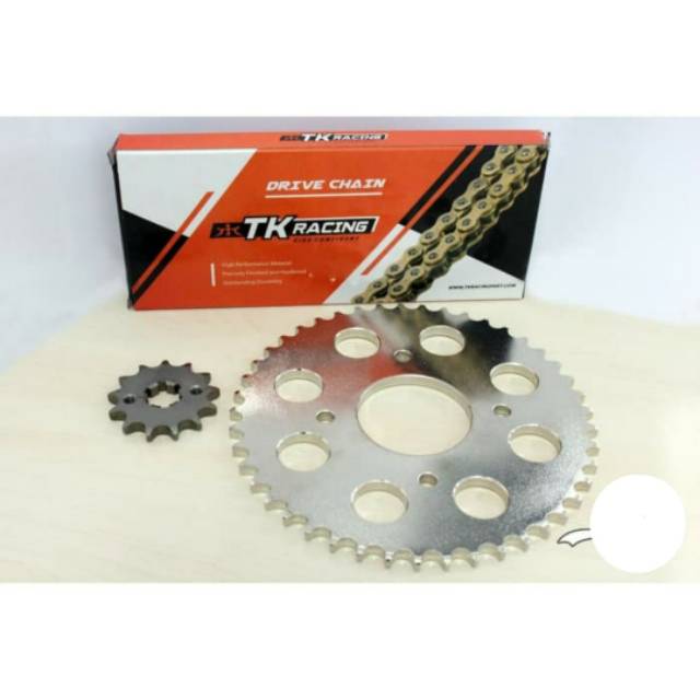 Gear set full tk racing 428 jupiter mx 135 old dan new