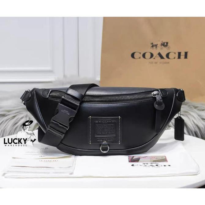 Produk Unggulan Coach Rivington Belt Bag In Black Copper Finish - Original 100% Hemat