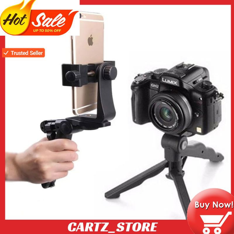 Tripod Hp Mini Tempat Kamera Handphone Model Genggam Tangan Aksesoris