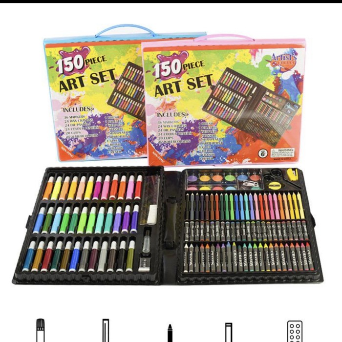 

Sale!!! Crayon Anak Set Isi 150Pcs / Alat Lukis Anak Set Pensil Warna Crayon Bergaransi