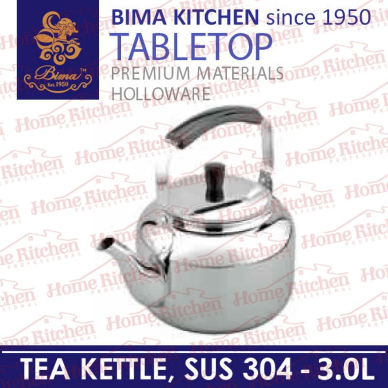 541 542 Bima Teko Teh Tea Kettle Stainless 1.6l 3l