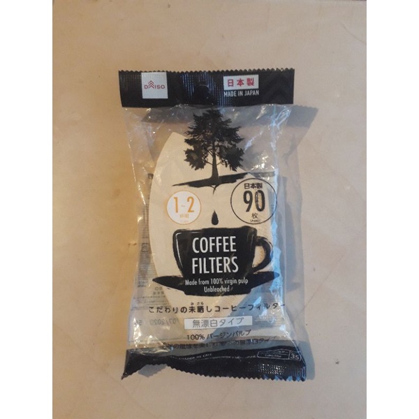 Jual Coffee Filter Daiso Cup Isi Lembar Saringan Kopi Unbleached Shopee Indonesia