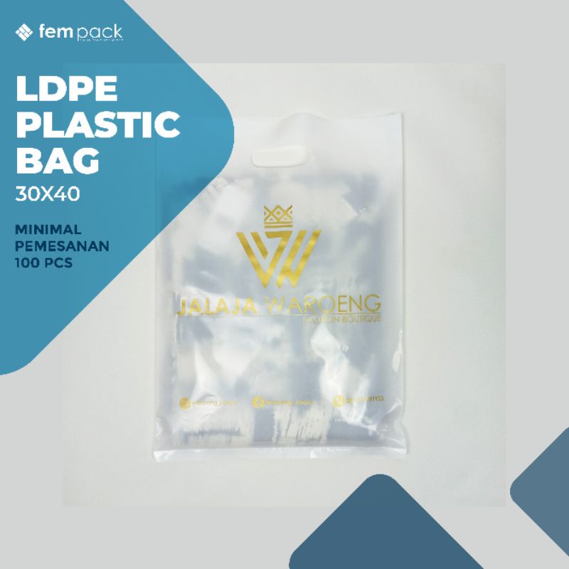 

Pre Order Plastik Sablon PE LDPE Pound Oval Custom Logo