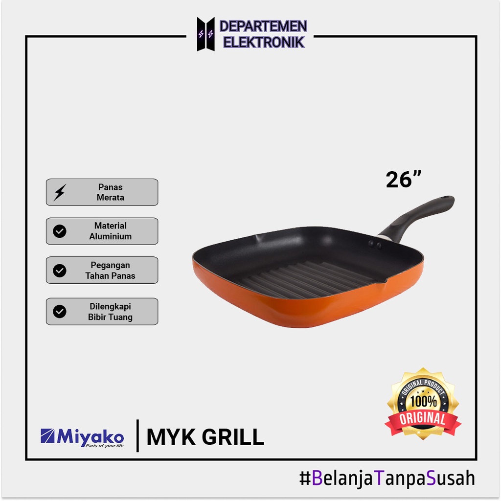 MIYAKO GRILL PAN 26 cm MURAH BANGET / GARANSI RESMI