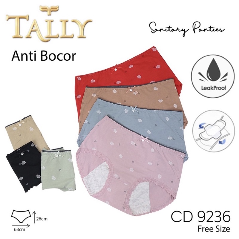 Celana Dalam CD Wanita Menstruasi Haid Tally 9537 / 2054 / 9236 / 9180