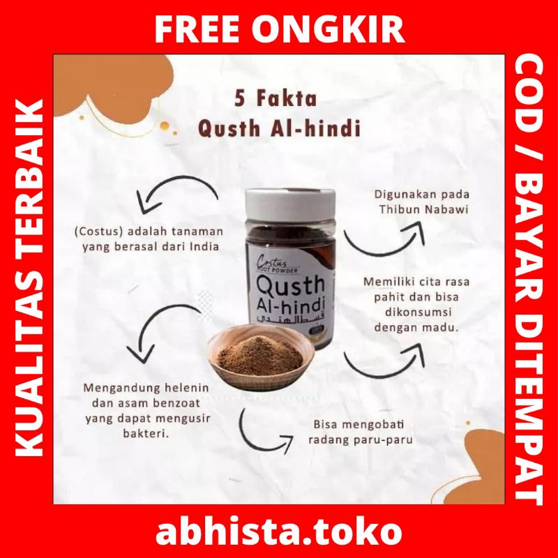 Qust Al Hindi Original Jaminan Asli Thibbun Nabawi Arab Adi Hidayat Qusthul Hindi Kayu India