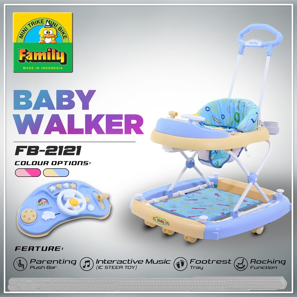 [ KHUSUS LUAR KOTA ] FAMILY Baby Walker FB 2121