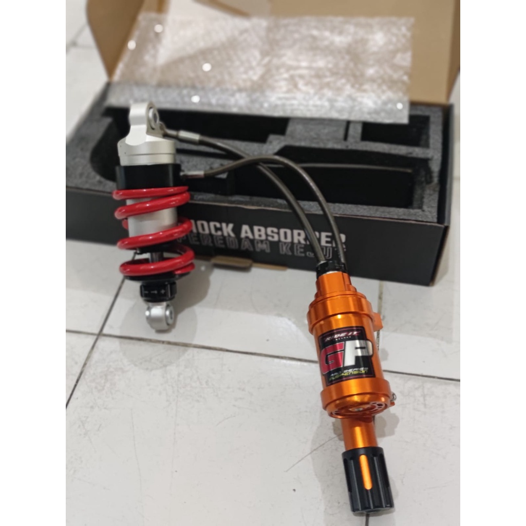 Shock MX Monoshock GP 104 MX Old New King 3 KLIK Tabung Pisah MX MERAH