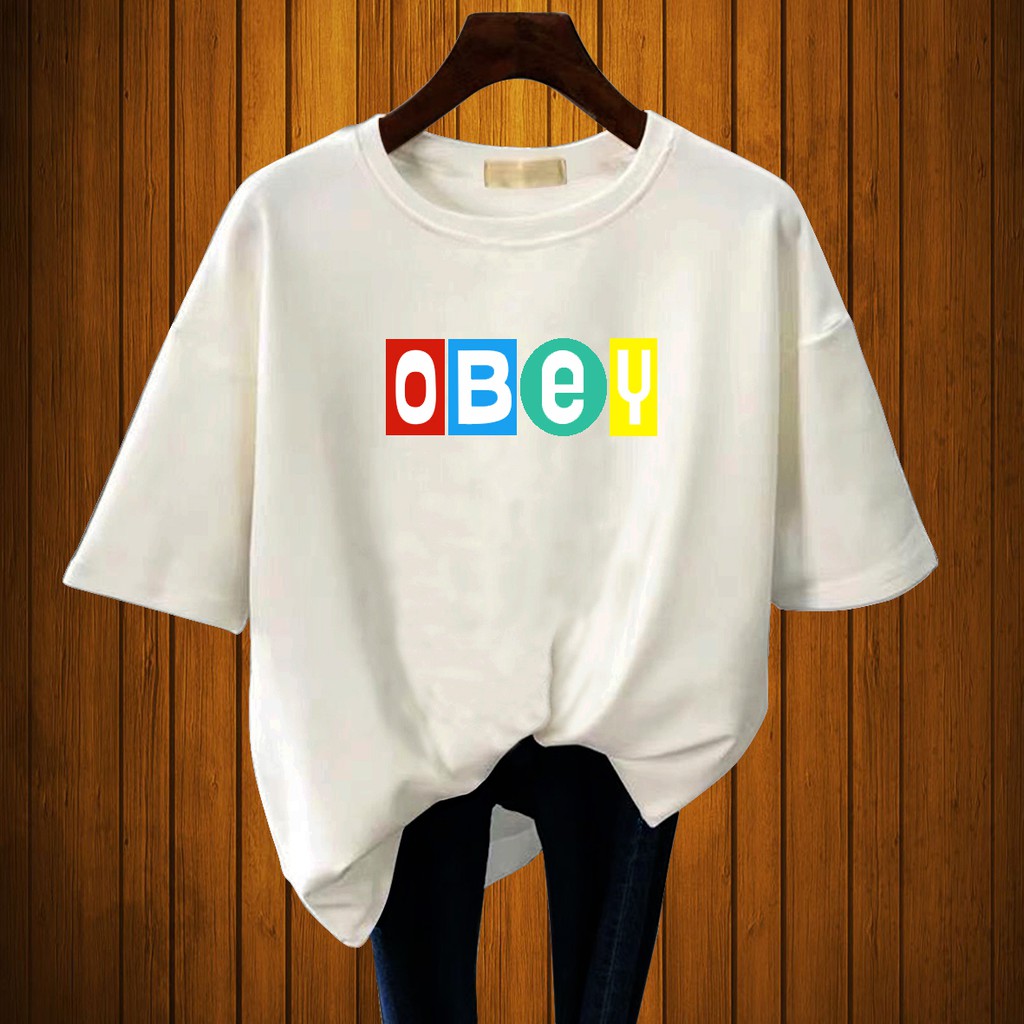 CALVIERO SHOP - BAJU KAOS WANITA DEWASA PRINT BTS OBEEYY CASUAL