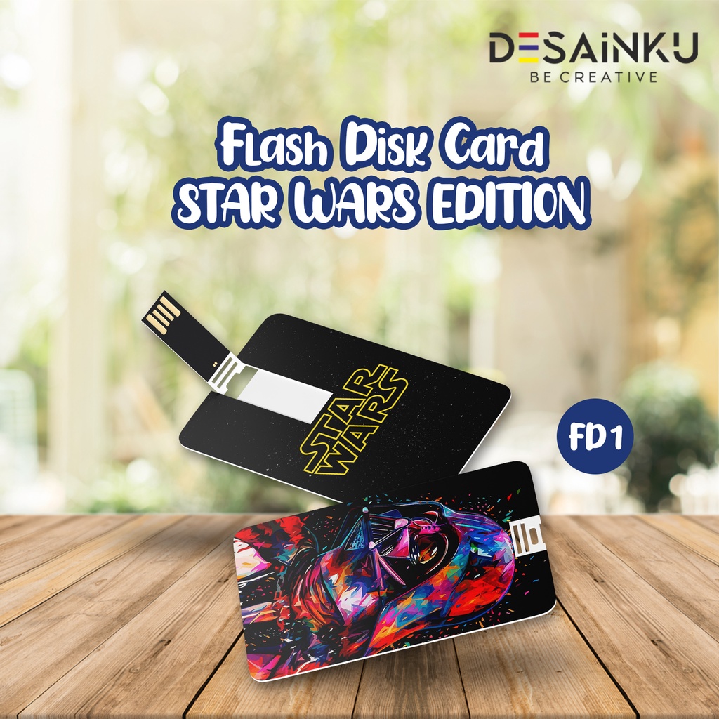 Flashdisk Card STARWARS EDITION / Usb kartu, usb Id Card Print 2 sisi