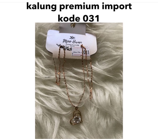 Kalung import anti karat - import import