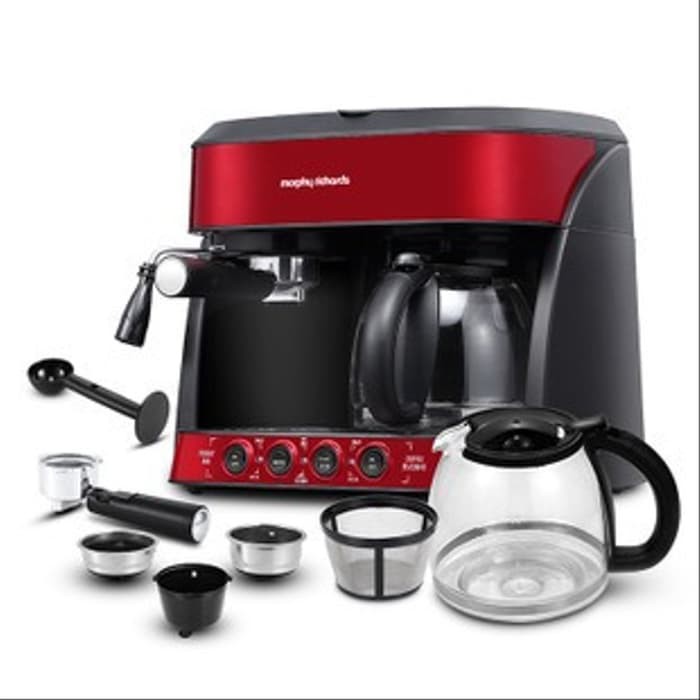 Morphy Richards MR4625 Semi-Automatic Two-in-One Coffee Maker 2in1 Mesin Kopi Espresso