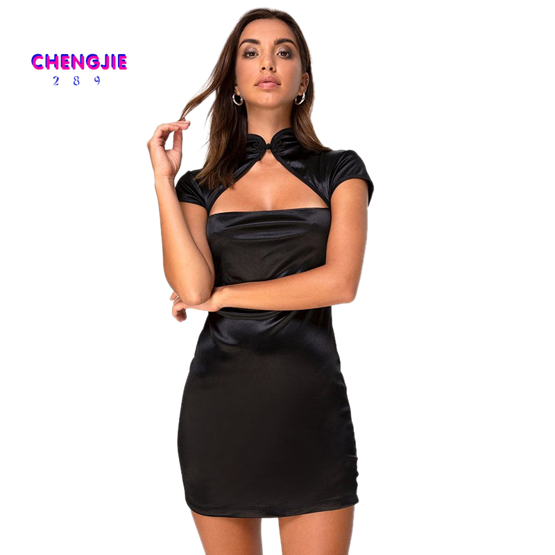 satin club dress