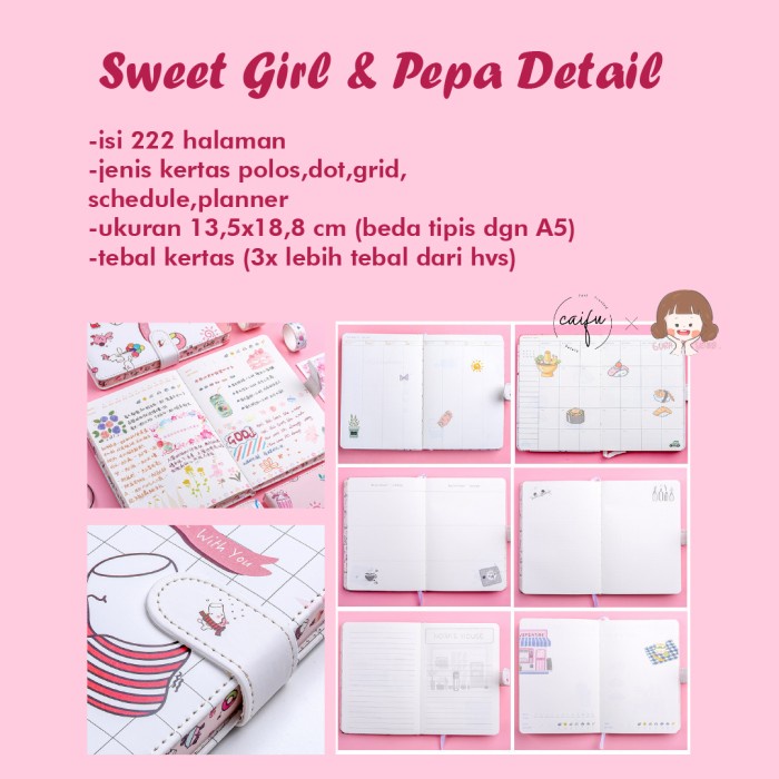 

Segera Miliki Character Journal Book Planner Caifu X Guraserra Terbatas