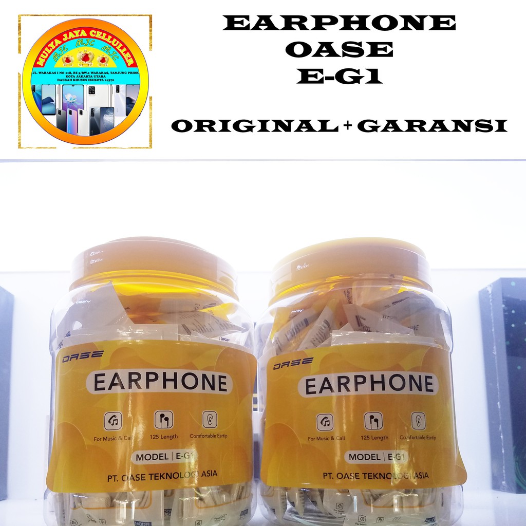 EARPHONE OASE TYPE E-G1 SUPER DINAMIS