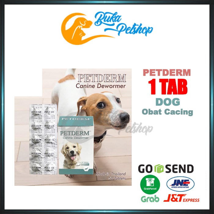 Obat Cacing Anjing PETDERM DOG 1 Tablet