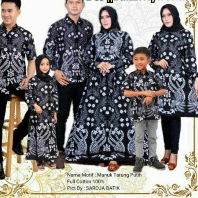 Couple Keluarga Sarimbit Batik Terbaru Terlengkap Nogo Gedhe Saroja Batik Katun Adem Nyaman Murah
