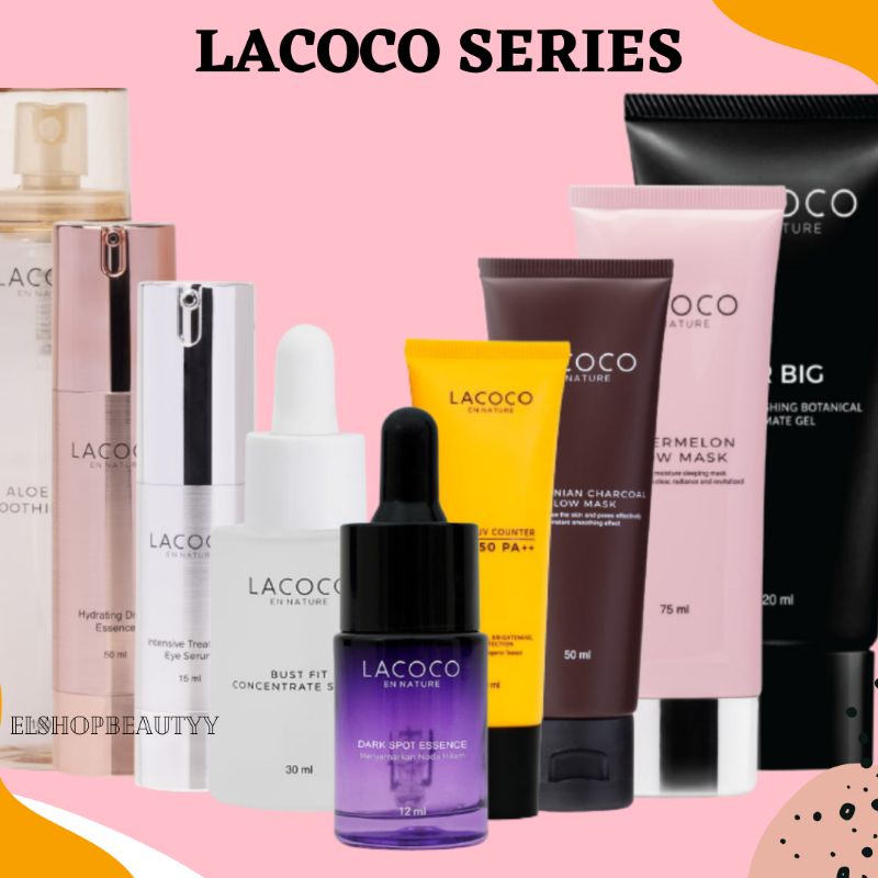 LACOCO DARK SPOT ESSENCE GRAPE FRUIT ACNE FIGHTER  WATERMELON HYDRATING TONER EYE SERUM DAILY UV SPF