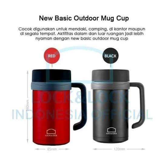 lock n lock hot n cool mug 500 ml tumbler thermos lock&amp;lock