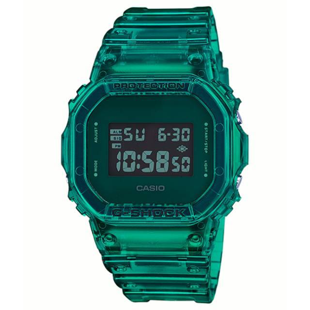 CASIO G-SHOCK MODEL WARNA KHUSUS SEMI TRANSPARAN TYPE DW-5600SB-3DR ORIGINAL / DW 5600SB / JAM TANGA