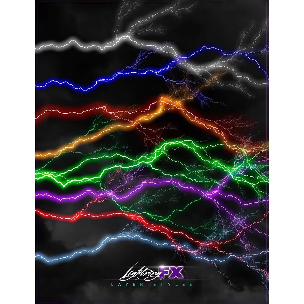 Rons Lightning Fx Brushes - Photoshop Action