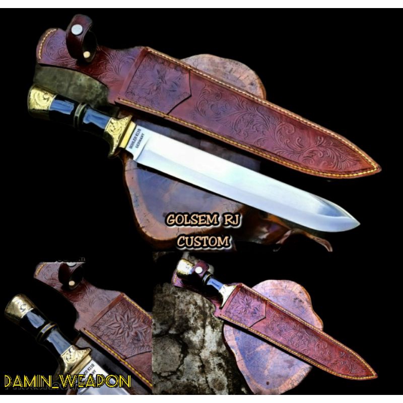 pisau sembelih custom hewan qurban sapi domba ayam premium super tajam bohler k110 germany