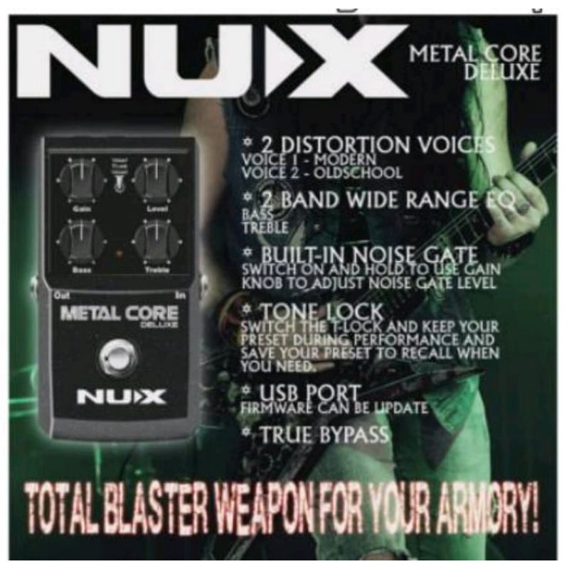 Image of efek effect gitar guitar Nux metal core deluxe Best Product Original #0