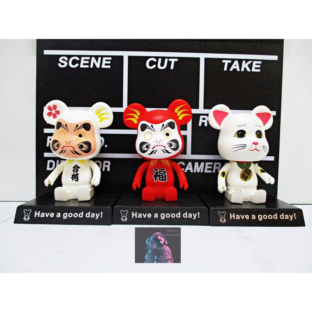 Figure Pajangan Dashboard Mobil Bear Brick