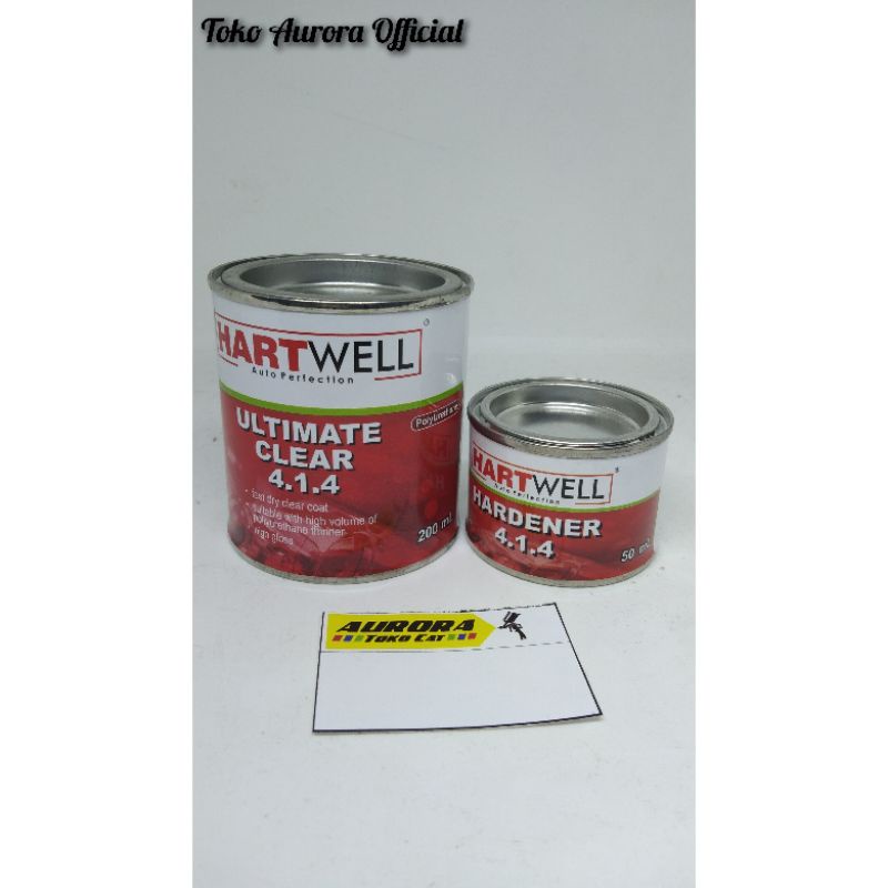 Hartwell Ultimate Clear 4.1.4 Vernis pernis Anti gores 1 Kg dan 250ml clear klir Clir