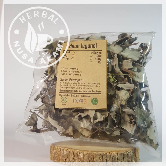 

DAUN LEGUNDI KERING | PREMIUM | Vitex Trifolia 100g