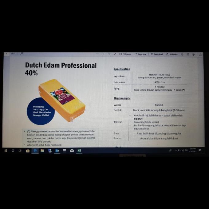 

Uniekaas Dutch Edam Professional Keju Edam 1kg