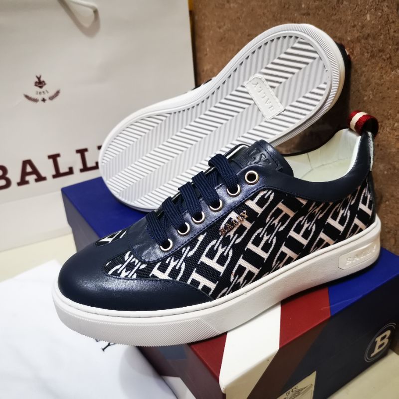 SEPATU SNEAKER bal ly PRIA MIRROR QUALITY biru navy P1SHOES