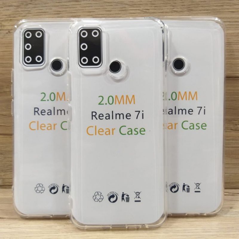 SOFTCASE TRANSPARAN REALME 7/7PRO /7i/C17/8/8PRO PREMIUM QUALITY TEBAL 2.0MM