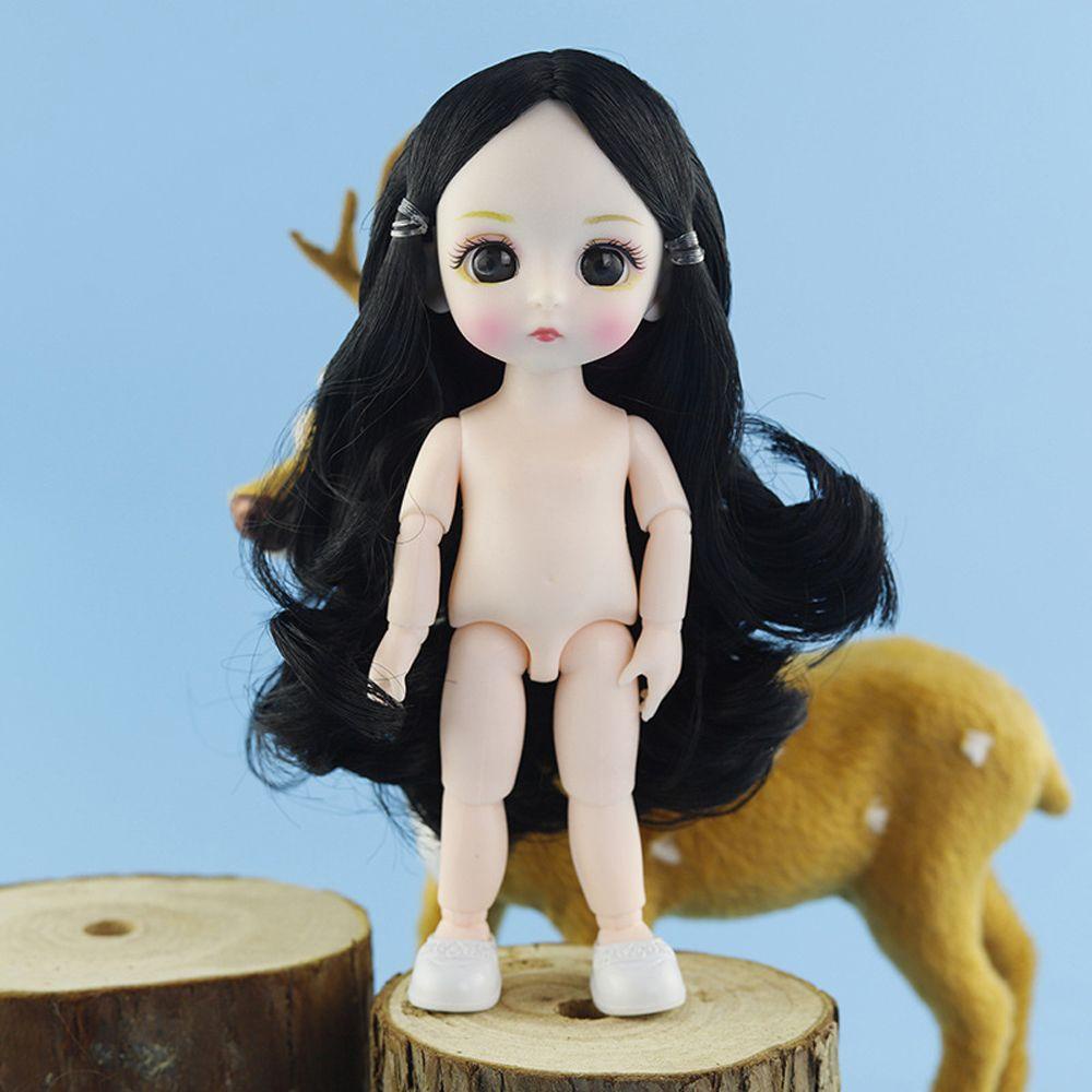 Boneka QUINTON BJD Aksesoris Boneka Mainan Boneka Cewek 16cm Mata 3D Ball Jointed1/12 Doll