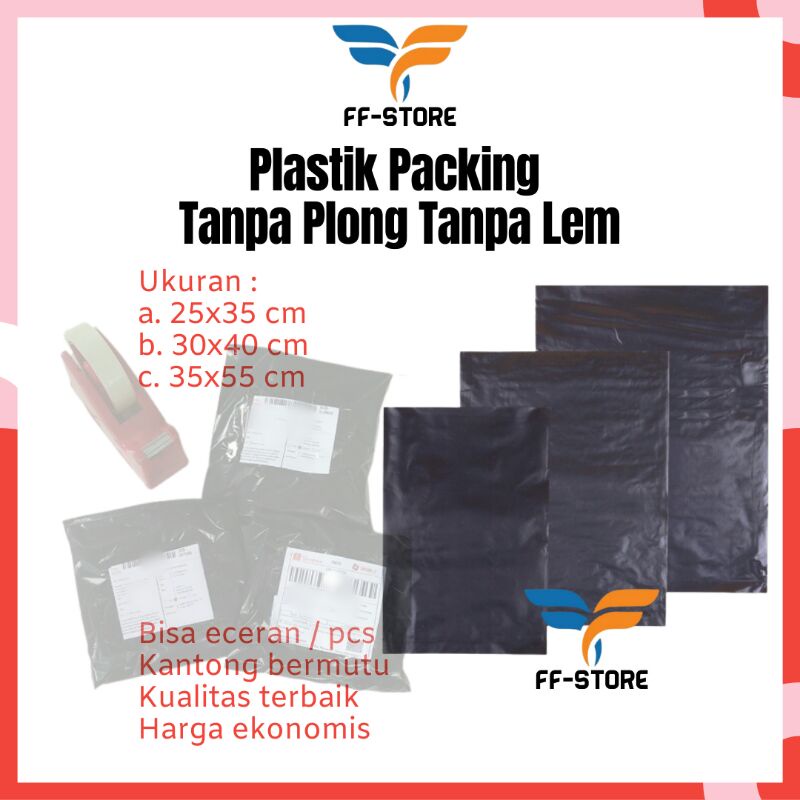 

[Tanpa Plong] Plastik Packing Online Ekonomis 20x30 25x35 30x40 35x50 Kantong Plastik Hitam 0.4 Silver 0.45 Mikron Tanpa Plong No Pond Murah Kuat Tidak Transparan