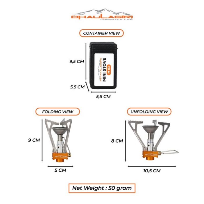 kompor camping ultralight dhaulagiri mini stove 03 kompor dh mini stove 03