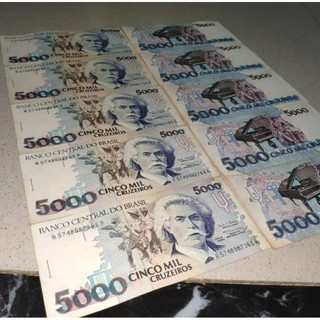 Uang Kuno Luar Atau Asing 5000 Cruzeiros Brazil Valentine Shopee Indonesia