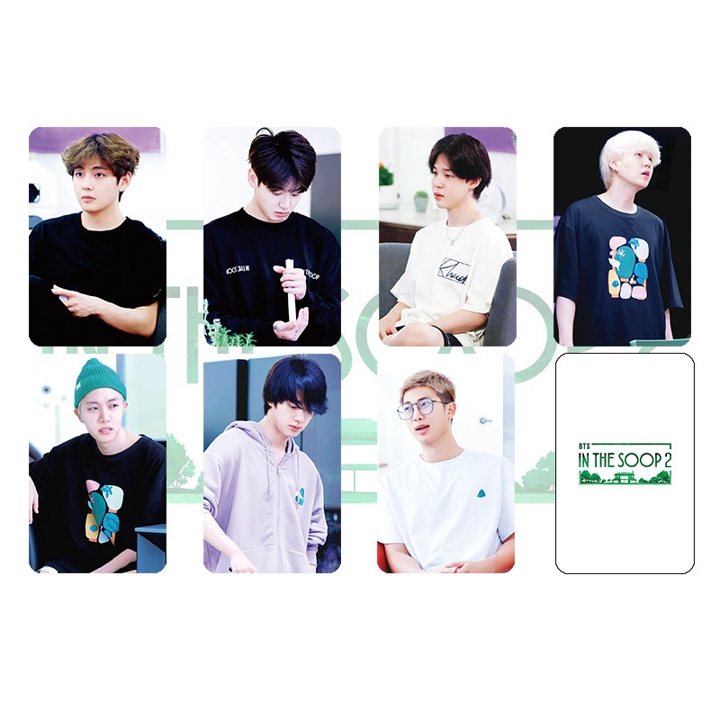 7pcsset Kartu LOMO Foto Kpop BTS 2 Ukuran Kecil