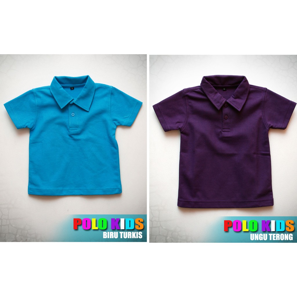 Polo Anak Polos Bahan Cotton Pique
