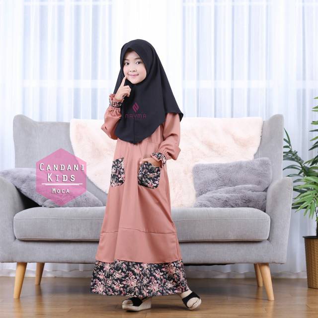 CANDANI GAMIS / DRESS SET KHIMAR KATUN TOYOBO MIX KATUN JEPANG TWILL ORIGINAL BY NAYMA