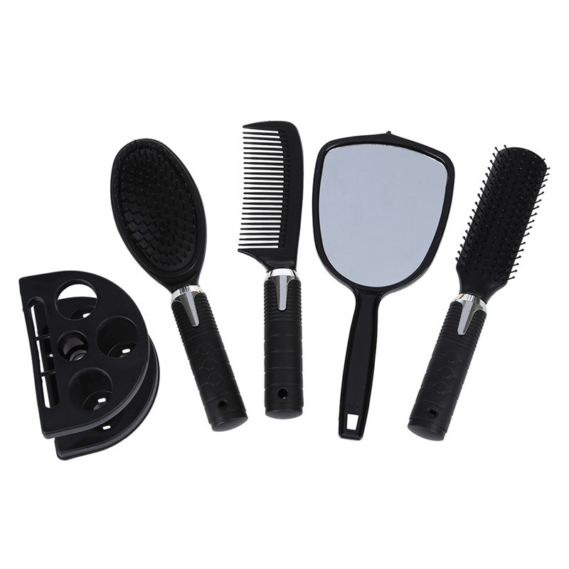 Brush Her Hair 5x Woman Lady Hair Brush Massage Comb Mirror Set