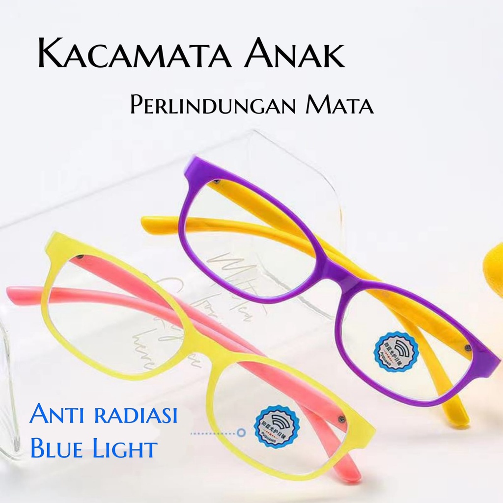 (Rowling)Kacamata Anak NewTrend/Fashion Anak Unisex Terbaru anti radiasi  Blue Light High Quality Import-1